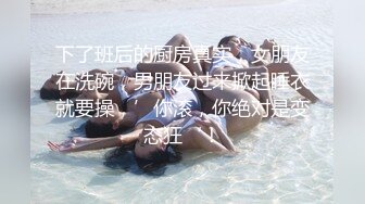 下了班后的厨房真实，女朋友在洗碗，男朋友过来掀起睡衣就要操，’你滚，你绝对是变态狂‘！