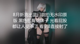 8月新流出蓝门厕拍无水印原版 黑色包臀裙妹子 光看屁股都让人受不了 看到B直接射了