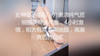 女神级小姐姐，外表清纯气质，细腰美臀大尺度，4小时激情，粗大假屌骑乘抽插，高潮爽的流白浆